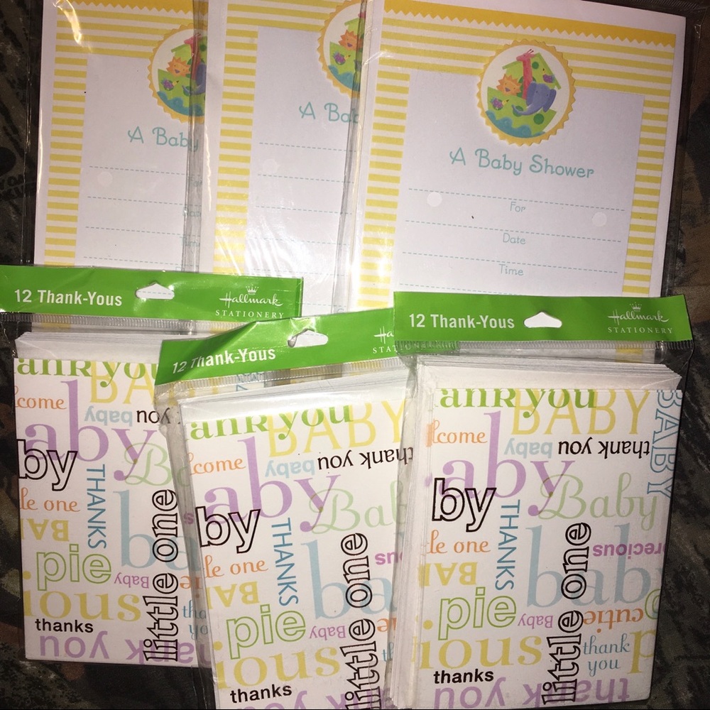 Hallmark ‘A Baby Shower’ Invitations & Thank you’s